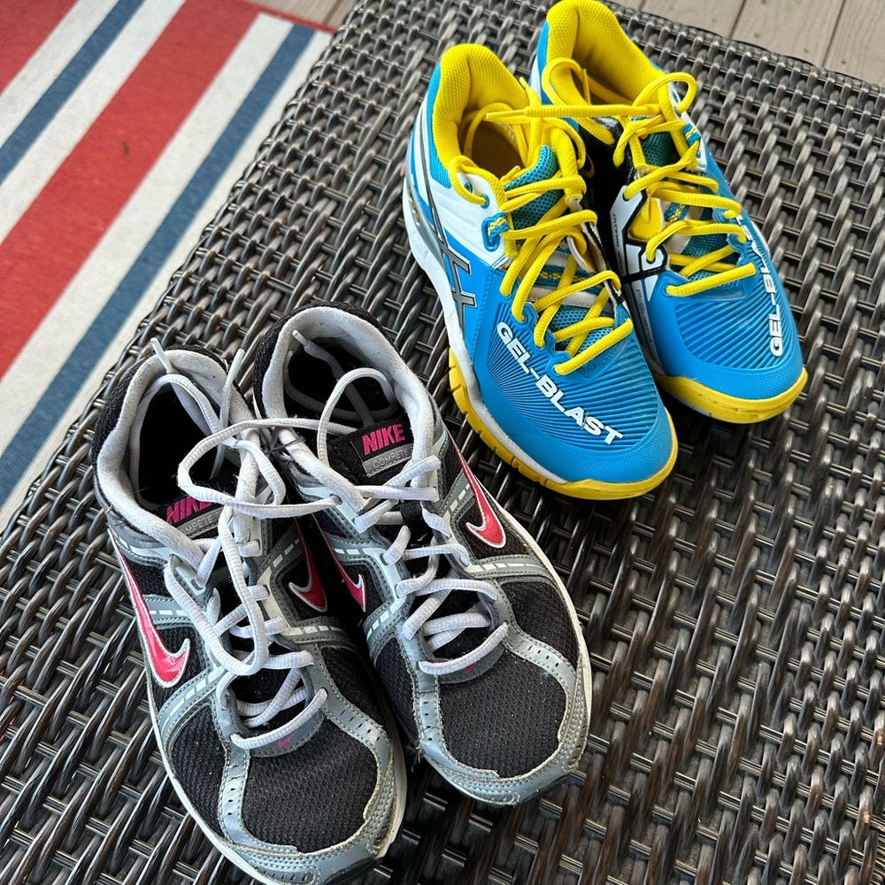 NIKE/AASICS - Two Pair of Women’s Trainers - Size 7 & 8